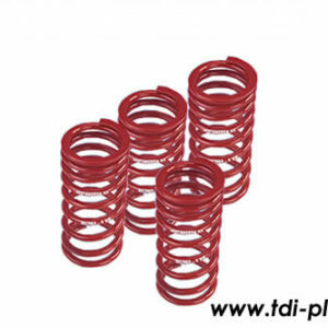 Set of uprated and lowered springs