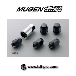 Mugen Locking Wheel Nut Set - Black