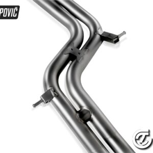 AKRAPOVIC Link Pipe Set - Stainless Steel (Audi S5)