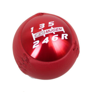 Mugen Leather Shift Knob - Red 54102-XMEB-K0S0-RD