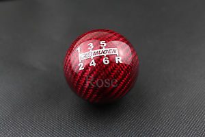 Mugen Carbon Shift Knob - Red 54102-XLT-K2S0-RD