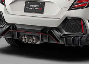 FK8 Mugen Rear Under Spoiler - Unpainted